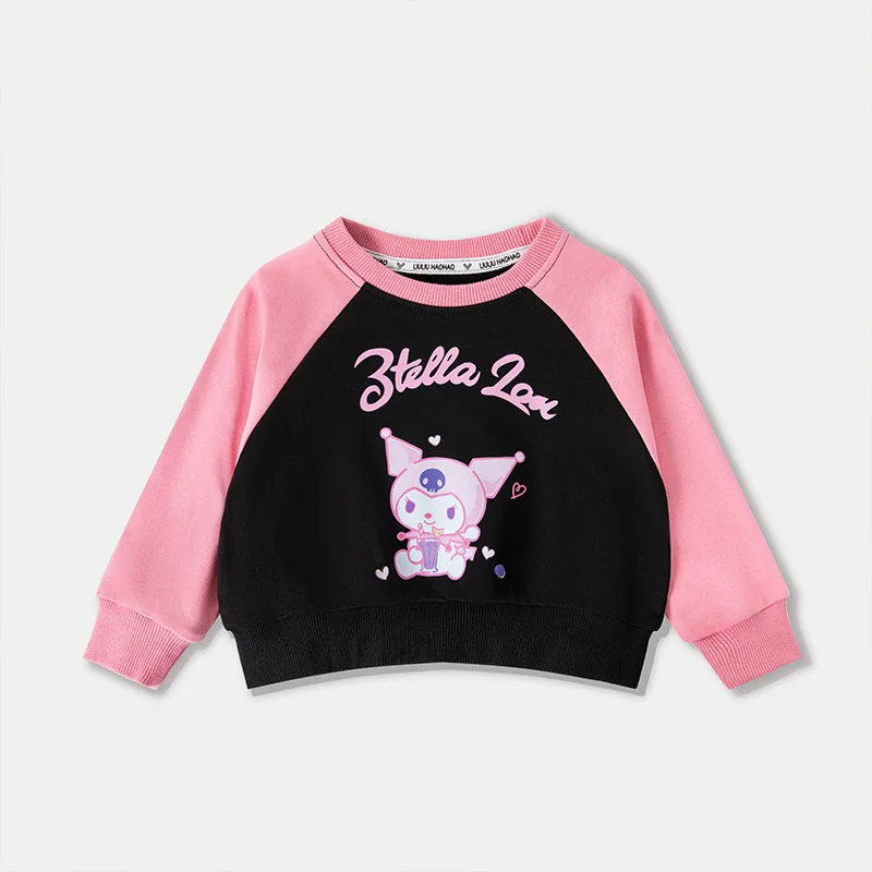 

Sanrio Kuromi Peripheral Girls' Sweatshirts, Children's Autumn Clothes, New Kawaii Girls' Tops, Autumn Clothes, Long Sleeves