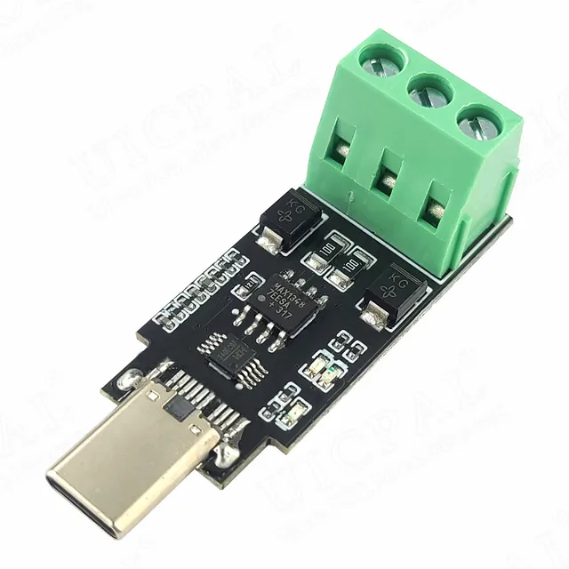 Type-C to RS485 Conversion Module for Android Serial OTG USB Type C to 3PIN 485 Converter Modules 600W Protection 1