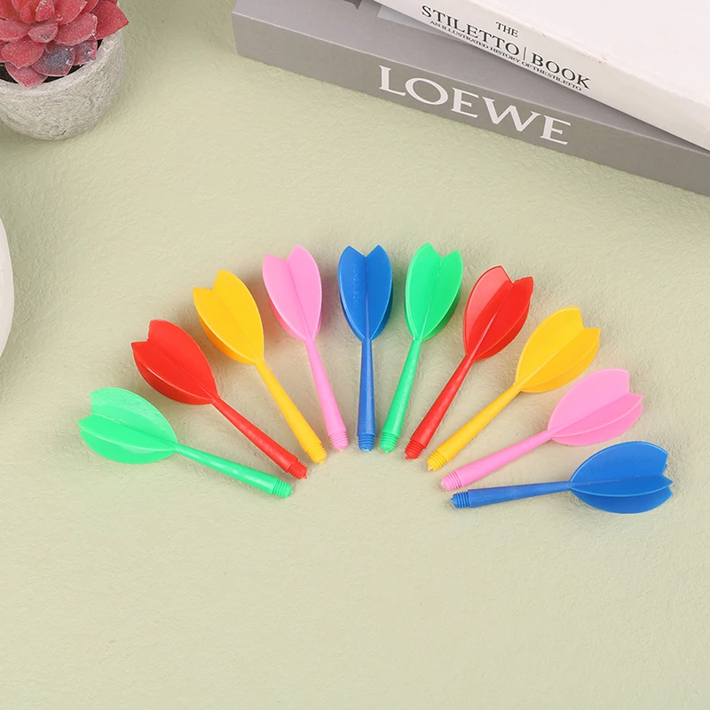 

10Pcs 6mm ABS Shaft Thread Diameter One-Piece Dart Tail Flight Darts Replacement Accessories Durable Plastic Darts