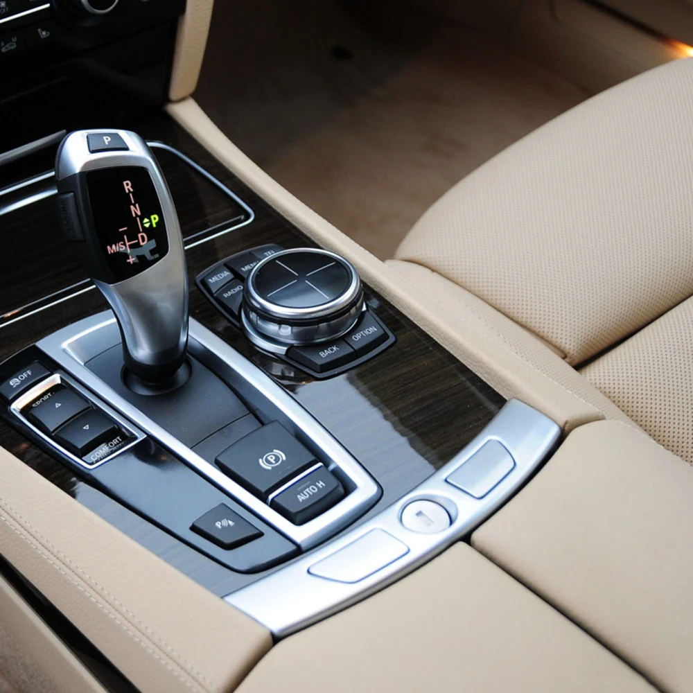 Auto Chrom Mittel konsole Handschuh fach Armlehne Deckel Verriegelung  schalter Verriegelung abdeckung für BMW 7er Serie F01 F02 F04