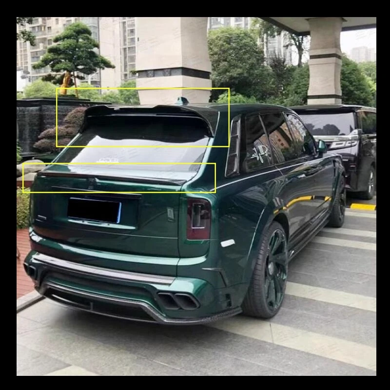 Спойлер из углеродного волокна для рулонов Royce Cullinan 2018-2024 высококачественный задний багажник