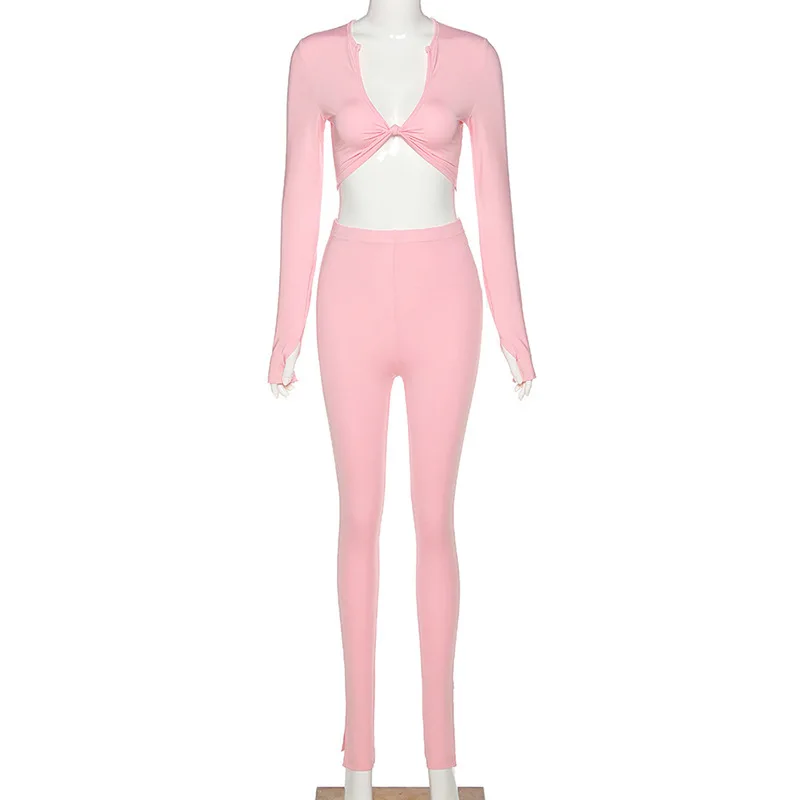 Sleek Winter Knitted Ensemble for Women Sweater Hoodie Set - Image 20