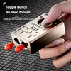 Alloy Poker Pushing Card Pistol Toy Gun Launcher Decompression Toy Soft Bullet Shell Ejecting Shooting Model for Adults Children 4