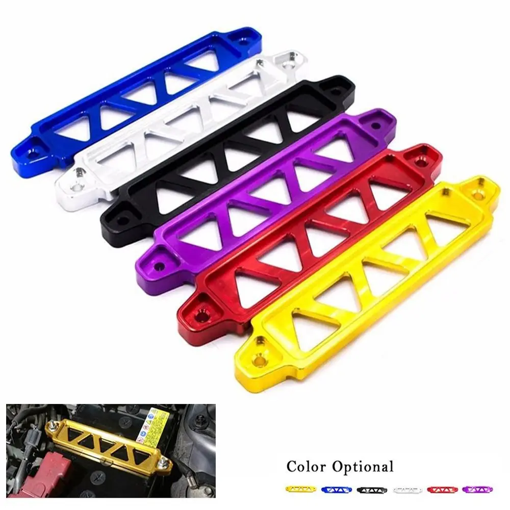 218mm Aluminum Universal Car Battery Hold Down Bracket Auto Battery Tie Down Mount Holder Brace Bar For Honda Civic EK EG