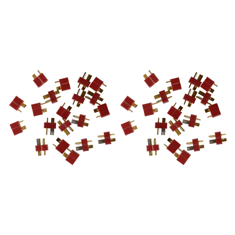 

20 Pair Deans Anti-Skid Connector T Plug Male+Female For RC ESC Battery