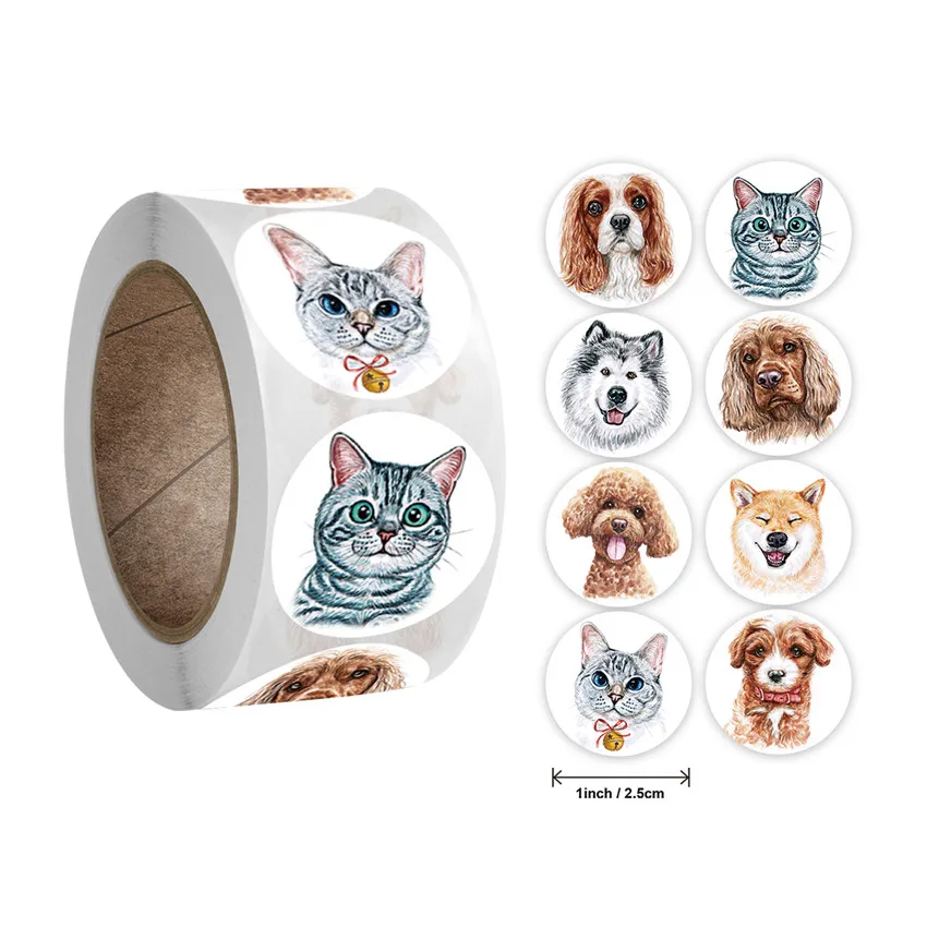 100-500pcs Lovely Cat stickers Sealing labels Reward sticker school teacher Cute animals kids stationery sticker Gift decor,decorative stickers,self adhesive stickers,stationery stickers,paper stickers,adhesive stickers,decorative labels stickers,animal stickers,handbook stickers,packaging stickers,diy scrapbooking accessories