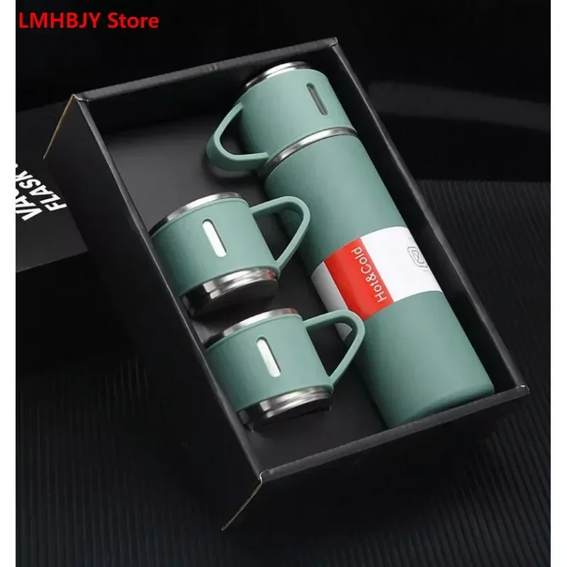 LMHBJY 304 Stainless Steel Thermos Vacuum Bottle Tea Cart Cup Gift Leak Proof Insulated Kettle Water Bottle Gift Free Shipping