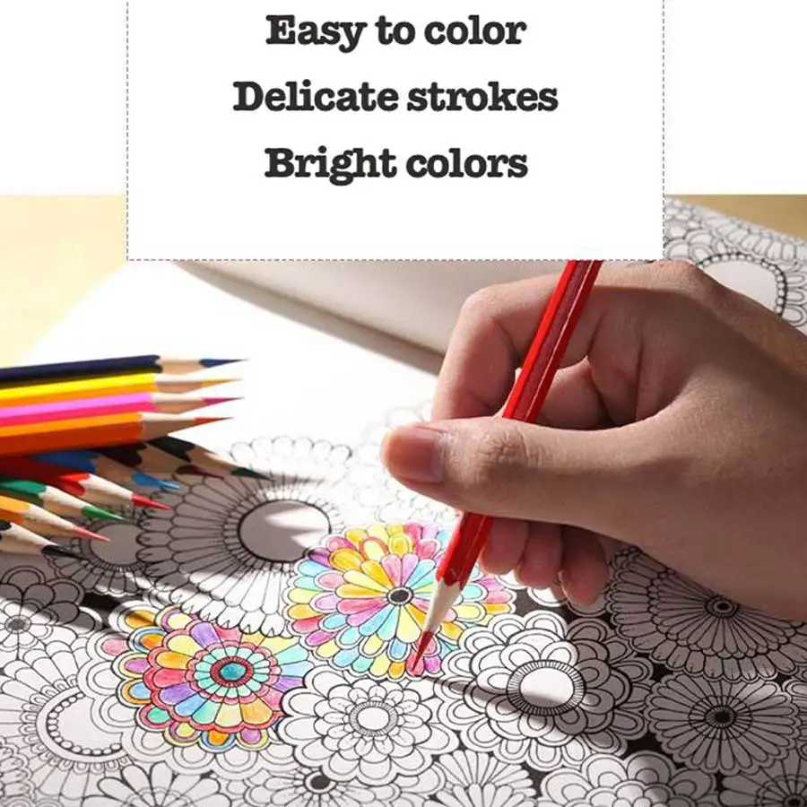 컬러 연필 세트 12-72 색상 전문 유성 수용성 스케치 드로잉 연필 학교 미술 용품 ??쉽게 깨지지 않음