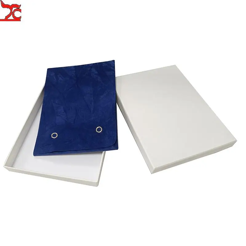 New Jewelry Necklace Holder Bag Pearl Storage Pouch Double-Sided Textured Fabric Portable Jewelry Roll Bag for Exhibitor