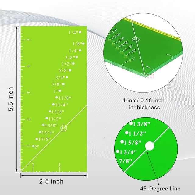 3 Pack Magnetic Seam Guide + 1 Seam Allowance Ruler, Straight Line Hems  Sewing Ruler and 2 Types Perforated Seam Gauge from 1/8 to 2 Inch for  Quilts