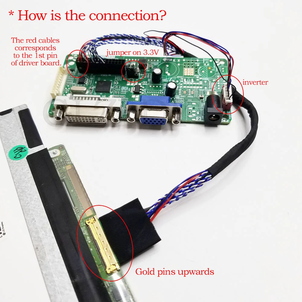 Universal 1Ch 8Bit 40Pins 0.5mm I-PEX20453 20455 Notebook LED LCD LVDS Screen Cable For LCD DIY Modified display