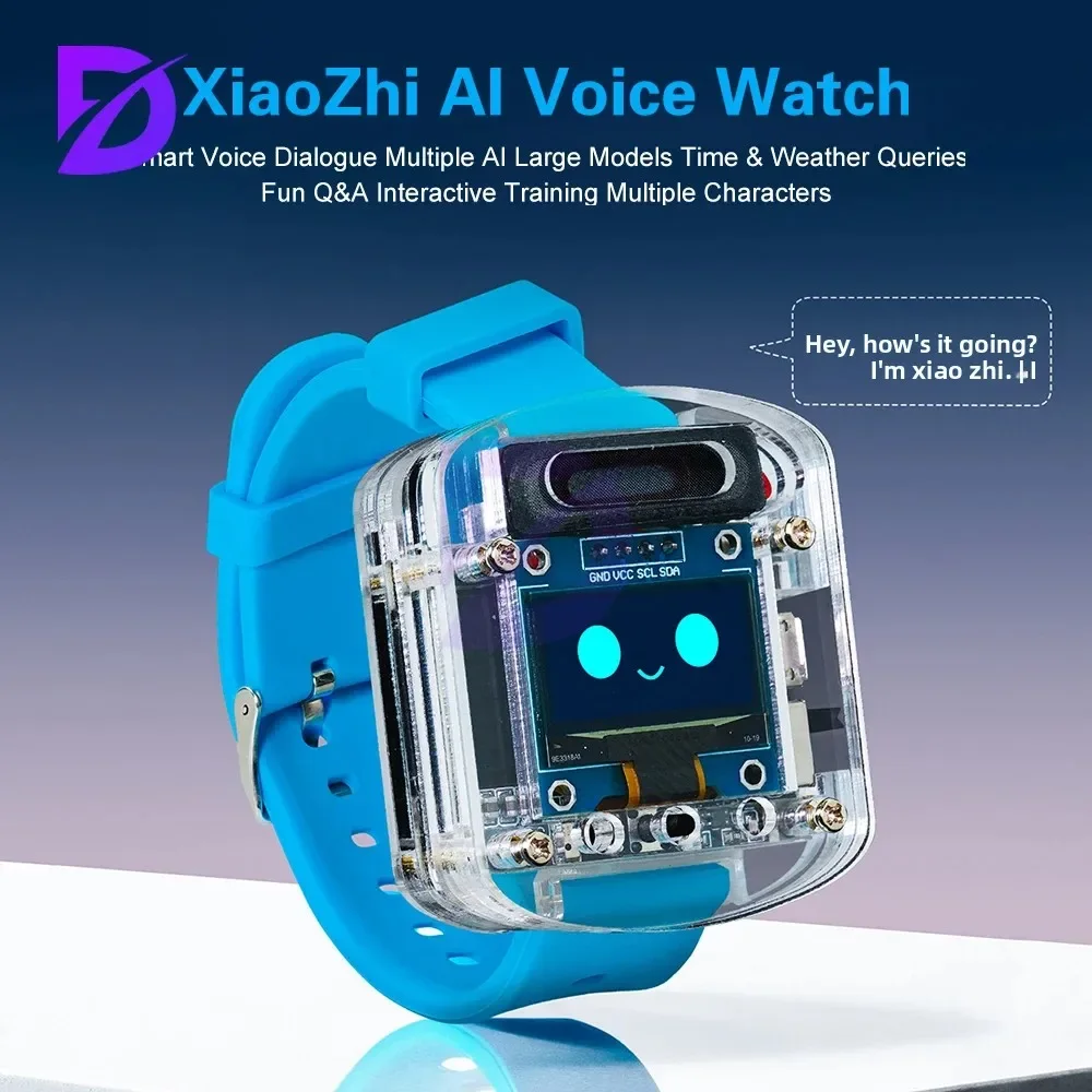 ชุดนาฬิกาอัจฉริยะ DIY พร้อมหุ่นยนต์ AI สั่งงานด้วยเสียงและหน้าจอ OLED 0.96 นิ้ว