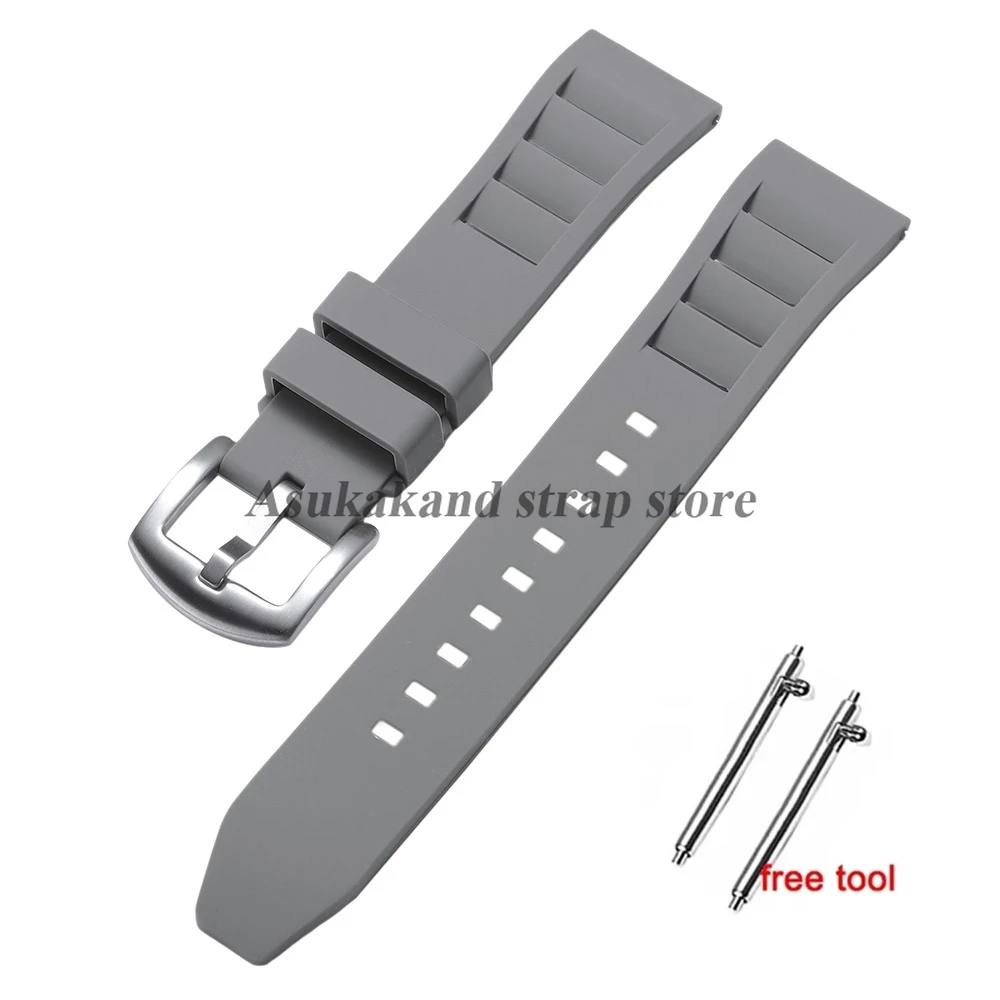 Silicone Watch Strap - Soft Waterproof Quick Release Rubber Watchband