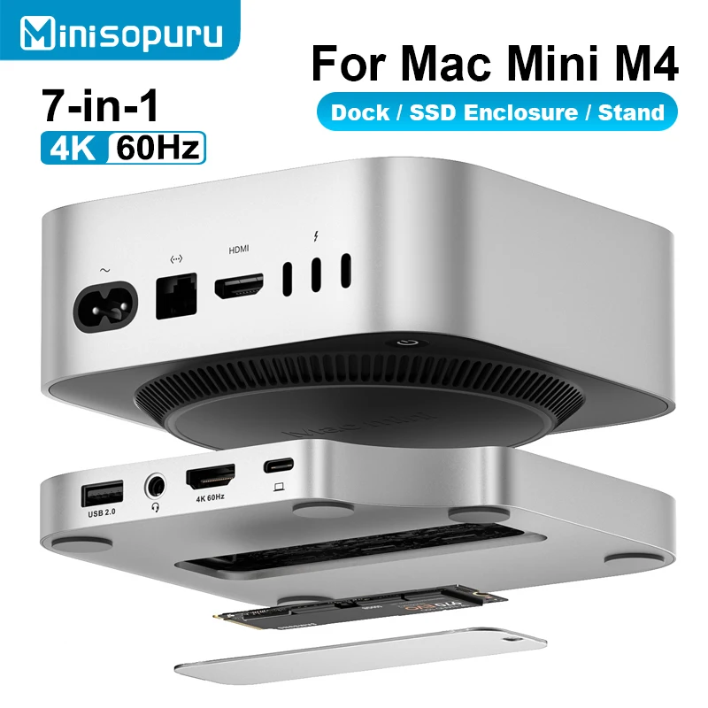 Minisopuru Mac Mini M4 ハブスタンド M.2 SSD搭載可 Amazon.co.jp: Minisopuru Mac Mini M4 ハブ & スタンド M.2