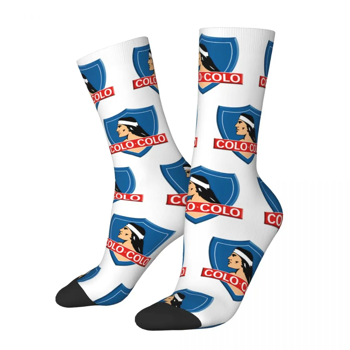 

Fashion Male Men Socks Novelty My City My Colours Santiago Chile Colo-Colo Sock Graphic Women Sock Spring Summer Autumn Winter