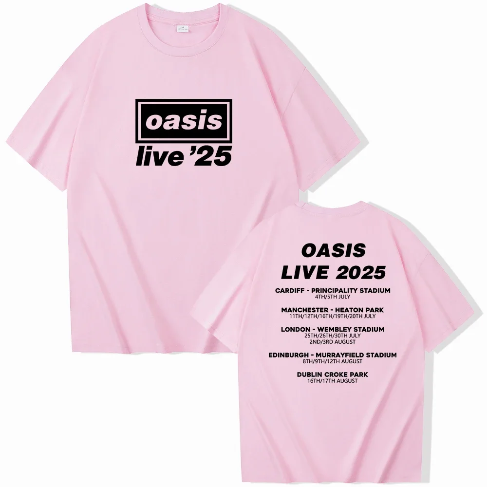 OASIS Live 25 Tour 2025 Commemorative T-Shirt O-Neck Short
