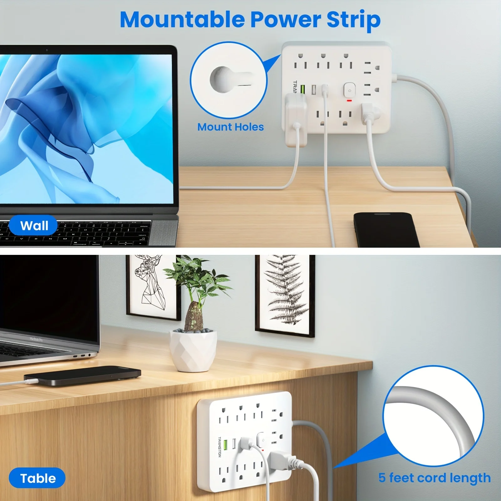 Power Outlet with Surge Protector 2