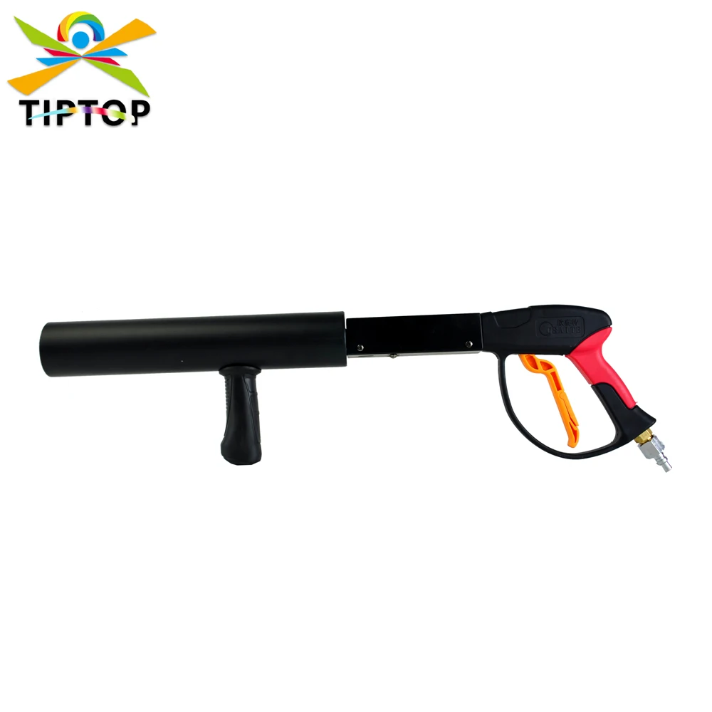 

TIPOP ручной Co2 DJ пистолет, Белый газовый струйный стандартный картридж 3 м, газовый шланг высокого давления с быстроразъемным фитингом