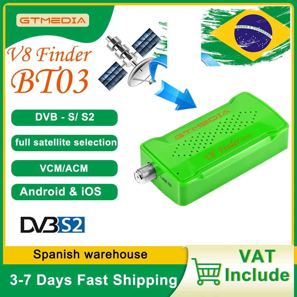 

GTmedia V8 Finder BT03 поддерживает Android/IOS спутниковые приборы