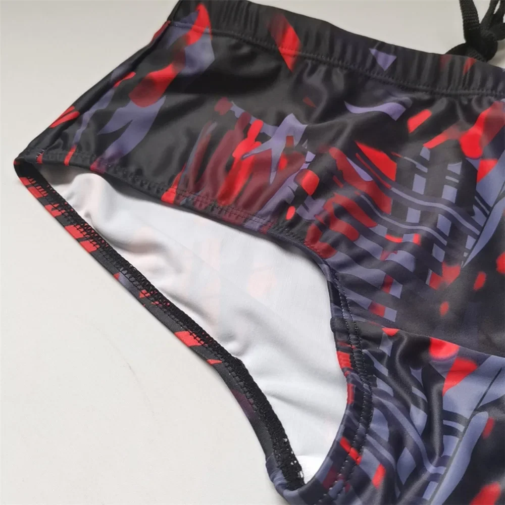 Men Swimwear Men Swimwear Brazilian Traditional Cut Swimsuits Swim Bikini Surf Boxer Briefs Board Shorts Trunks Black and Red Sunga