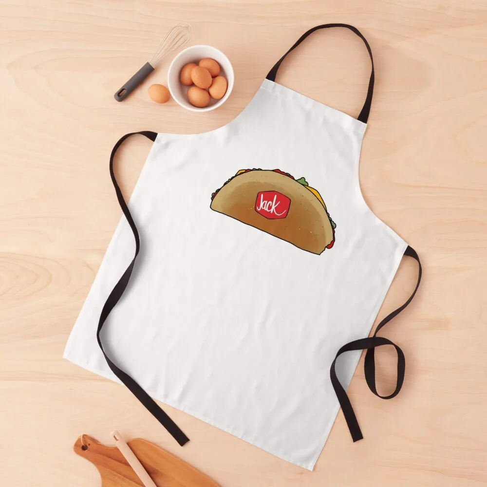 

Jack in the box tacos Apron Kitchen Apras Man Children'S japanese woman Apron