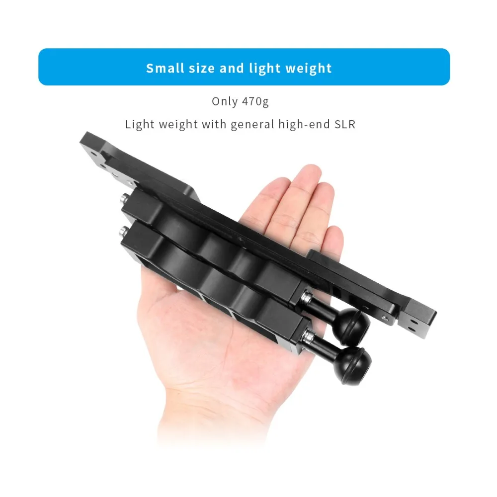 Unterwasser-Doppelgriff-Tray-Halterung Video Light Handgriff-Stabilisator für Gopro 13 für Insta360 x4 DSLR-Camcorder-Tauch koffer – Detail 17