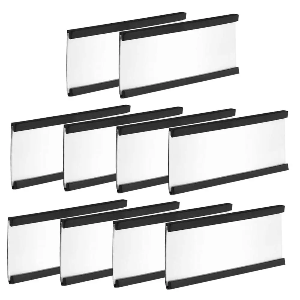 화이트 페이퍼 카드 마그네틱 라벨 홀더 강력 자석 보호 필름 C 채널 라벨 홀더 깔끔 조절 가능