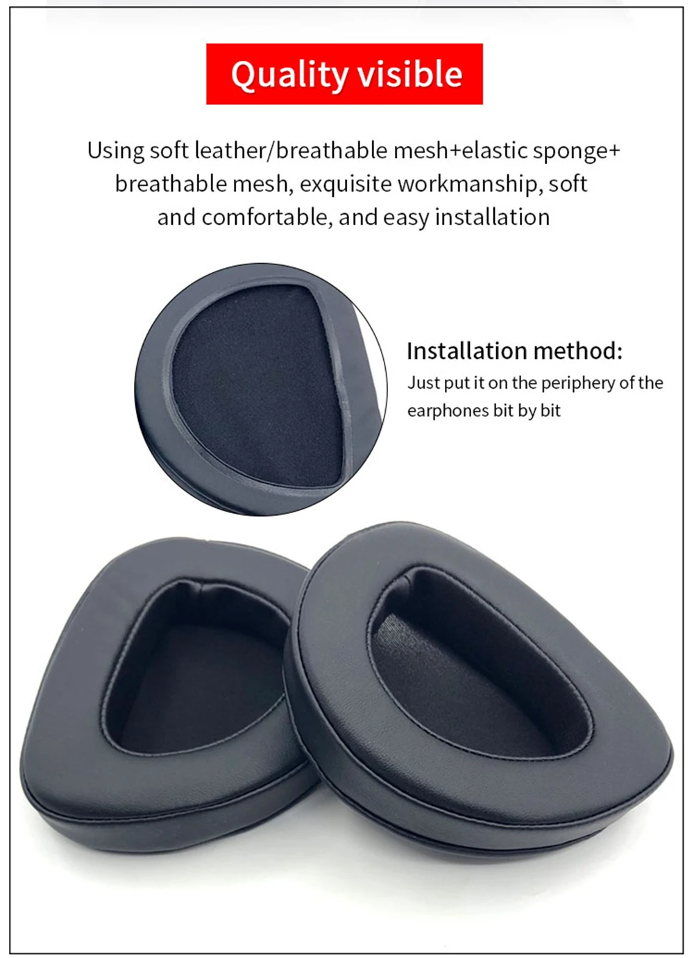 Ear Pads For ASUS ROG Delta S Headphone Cushion Delta S Elite Edition HeadBeam Cover Foam Earpads Sponge Earmuffs