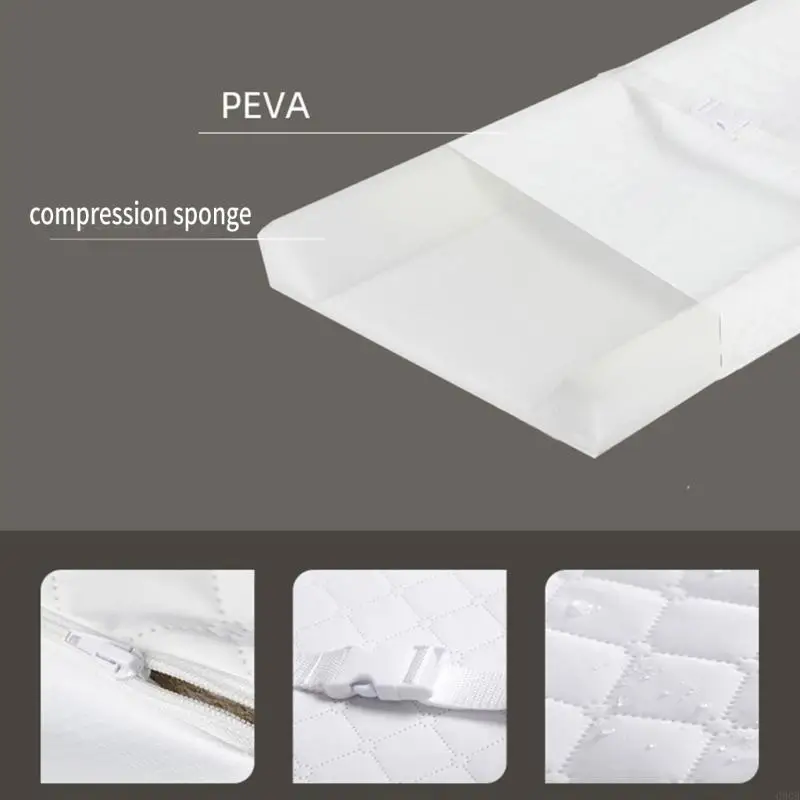 32x16inch Changing Diaper Mat Baby Diaper Changing Table Pad Fastening Strap Dresser Top