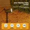 9 LED Solar Spot Lights Outdoor RGB Solar Landscape Lights IP65 Waterproof Brightness Adjustable for Garden Yard Palm Trees 1