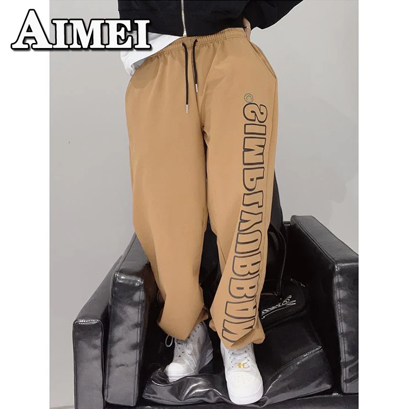 

Vintage Clothing High Street Casual Loose Sweatpants Joggers Low Waist Pants Y2K Streetwear Korean Style Clothing Women 2023