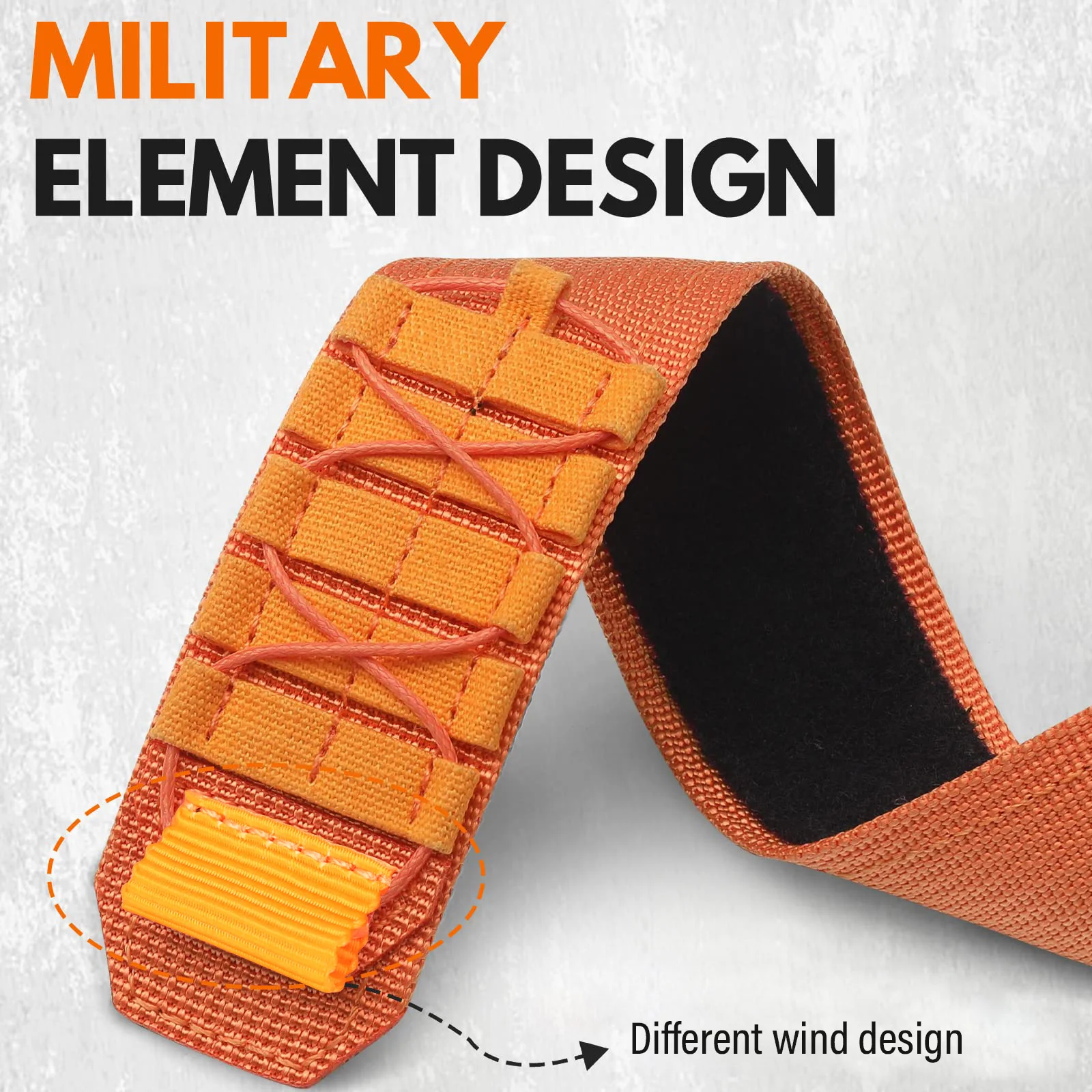 Durable Nylon Velcro Watch Strap for Smartwatches, Multiple Sizes Available
