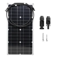 Kit de panneaux solaires flexibles 300W 600W, cellule solaire avec contrôleur 10A-100A, batterie externe pour maison, téléphone portable, voiture, camping-car, extérieur 2