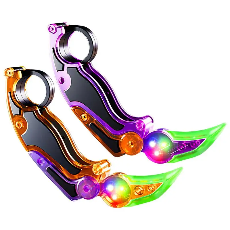 Fidget Anti Stress Toys Light-up Carrot Claw Knife Toy for Teens
