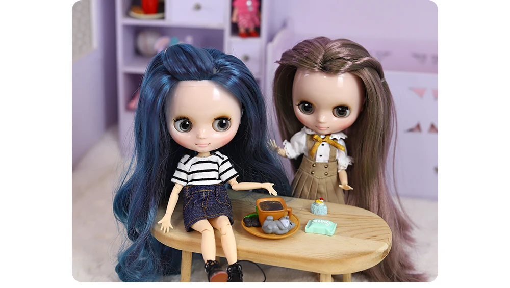 ICY DBS Blyth Middie Doll Joint Body 20CM Customized Doll Nude doll or Full Set Includes Clothes & Shoes DIY Toy Gift for Girls