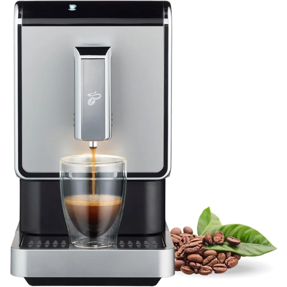 Automatic Espresso & Coffee Machine Bundle with Built-in Grinder, Comes With 3 x 12 oz. Bags of Whole Bean Coffee, Silver 3
