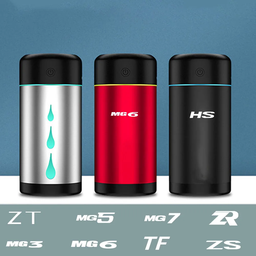 Silent Humidifier With projection USB Air Humidifier Car Mist DiffuserAir Freshener For MG One TF Trophy VS Xpower ZR ZS ZST ZT