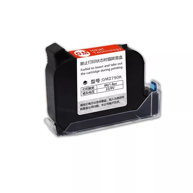 Impressora a Jato de Tinta Térmica Portátil Seca Rápida Cartucho de Tinta Solvente Ecológico para Desbloqueado Dm2790k 12.7 mm - Imagem 6