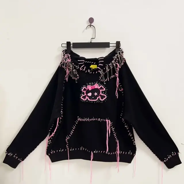 Contrast Colour Hooded Top 1