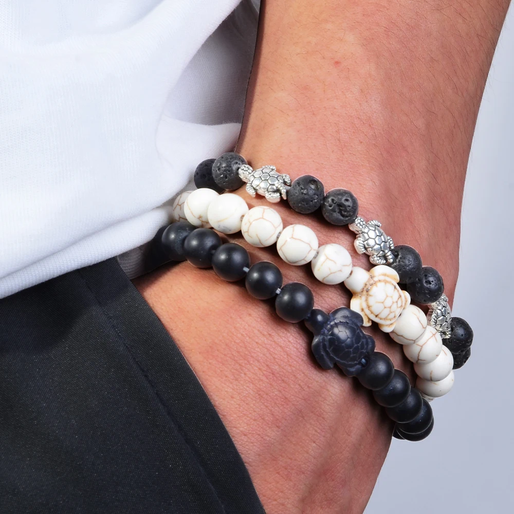 Men's Stone Bangles bangle bracelet stone bracelet 3pcs/set