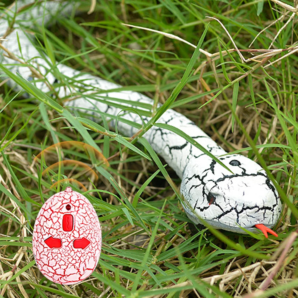 Creative Remote Control Snake Infrared RC Interactive Cat Toys Rattlesnake With USB Cable Funny Trick Terrify Toys For kids