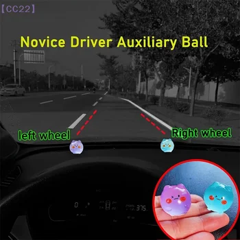 【CC22】2Pcs Driving Alignment Assist Balls Glow-In-The-Dark Parking Assist Line Stickers Wheel Positioning Stickers{C} 1