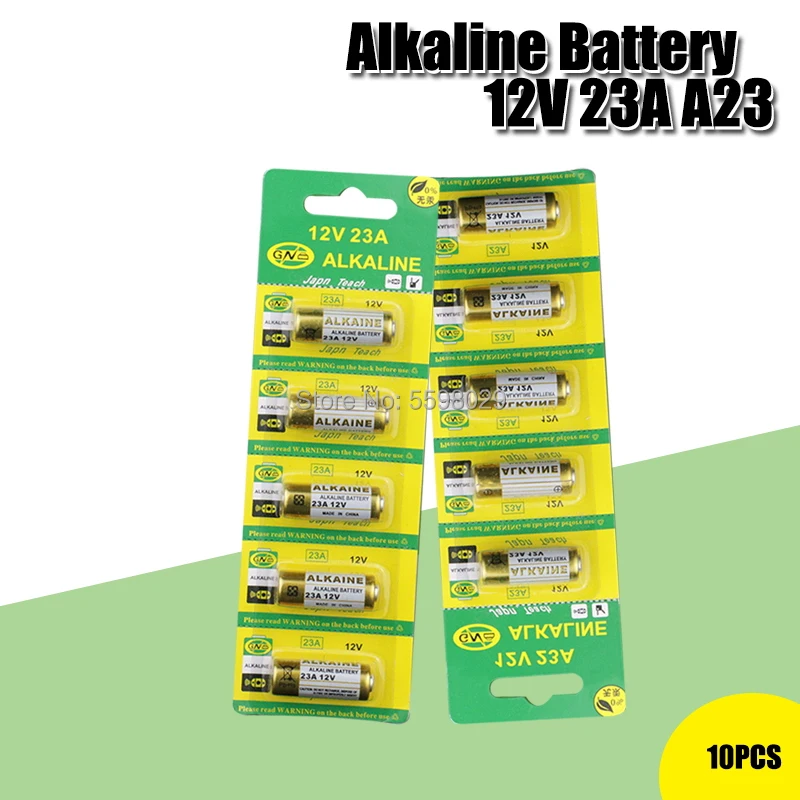 10 Pz 12V Batterie 23A 21/23 A23 E23A Mn21 Ms21 V23Ga L1028 Batteria Alcalina A Secco Per Campanello Di Allarme Telecomando Per Auto Ecc