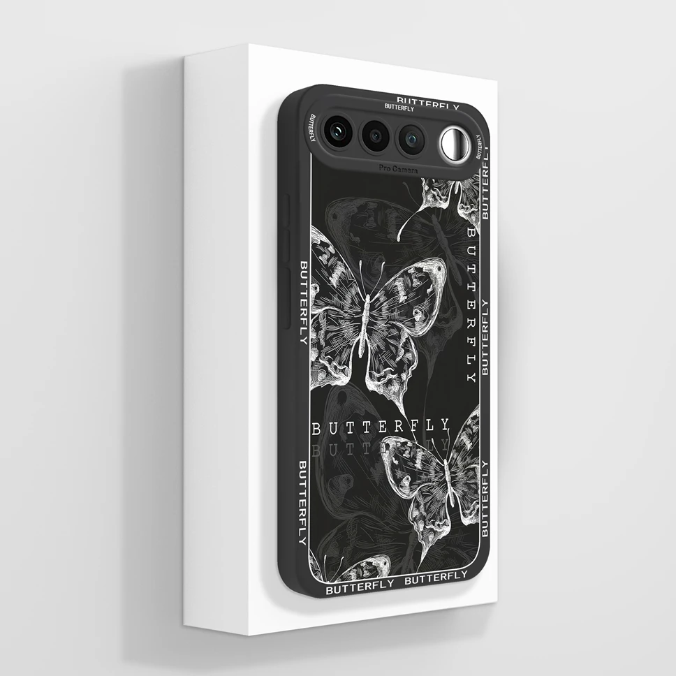 Aesthetic Floral Liquid Silicone Camera Protective Case - Soft & Smooth Cover