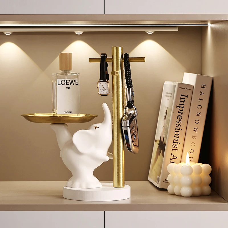 

New Design Modern Trend Simple Animal Tray Animal Home Decor resin Ornament Dumbo Tray Young People Love As Gift