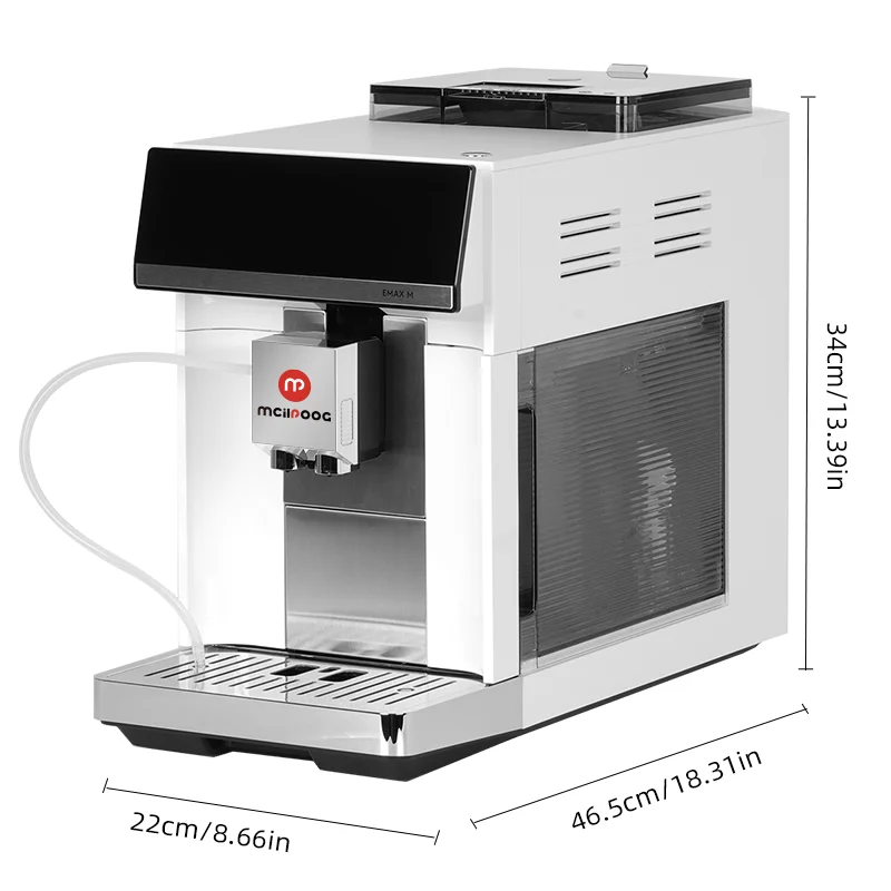 Mcilpoog M3 Automatic Espresso Coffee Machine ,Built-In Milk Frother & Tank, 7 Coffee Varieties, Touchscreen 6
