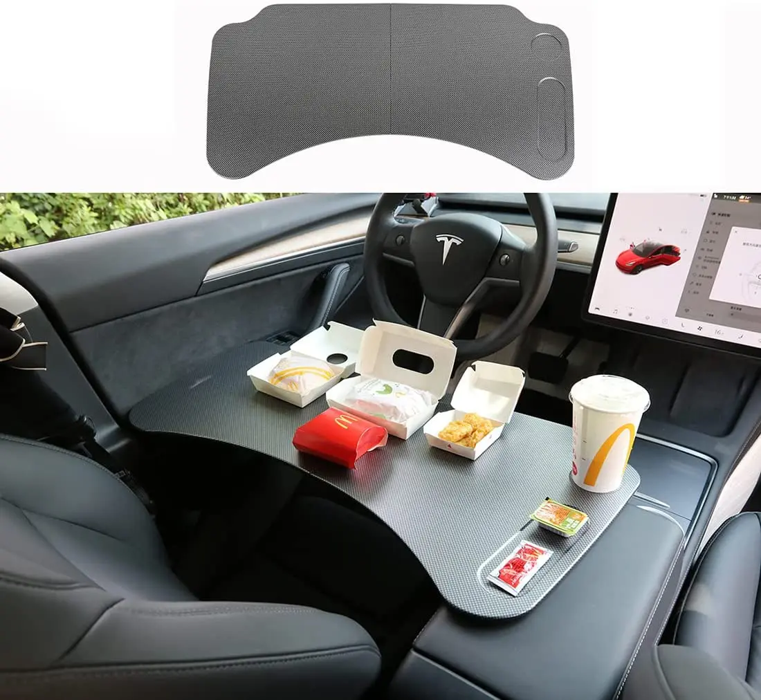 Tesla Model Y/3 Tray Eat Lunch in Car Car Laptop Desk for Working Remotely  Fit Cars Table Upgrade More Comfortable Big Space - AliExpress