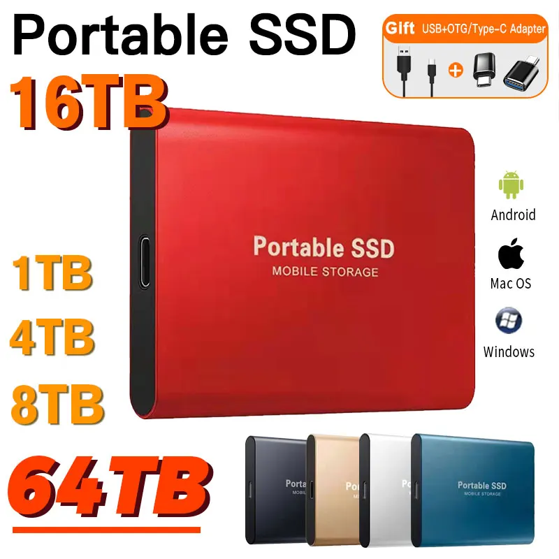 1TBOriginalportableSsd2tbM2ExternalHardDrivehighspeedTypeC