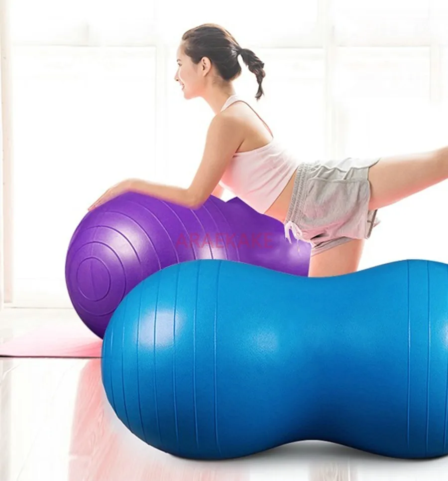 1PCS Peanut ball massage ball thickened explosion-proof waist training fitness yoga capsule sensory balance