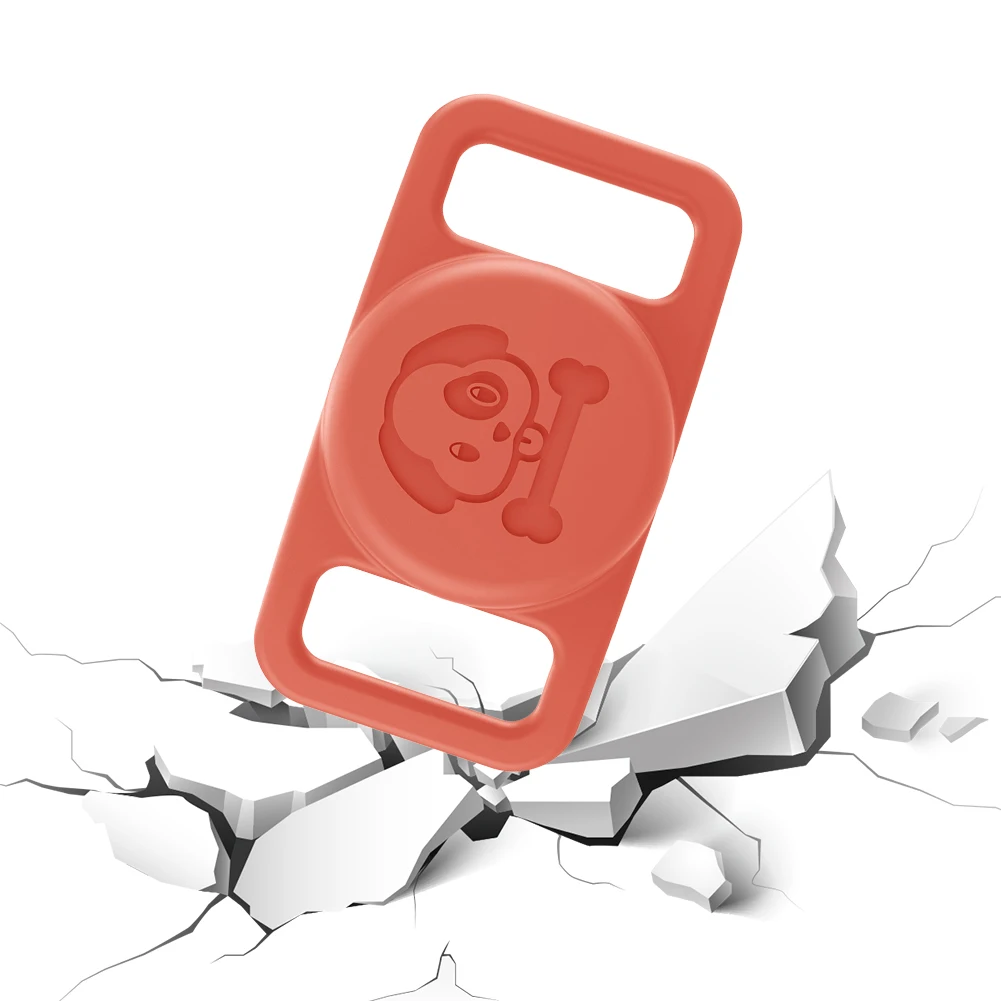 For Apple Airtag Case Anti-lost Tracker Case Waterproof For AirTag Dog Collar Holder Pet Collar Silicone Scratch-Resistant